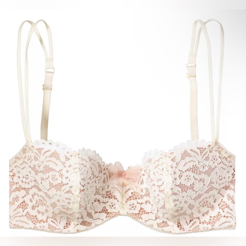 B Tempted Wacoal Ciao Bella Elegant Lace Underwire Bra Balconnete 34dd NWOT